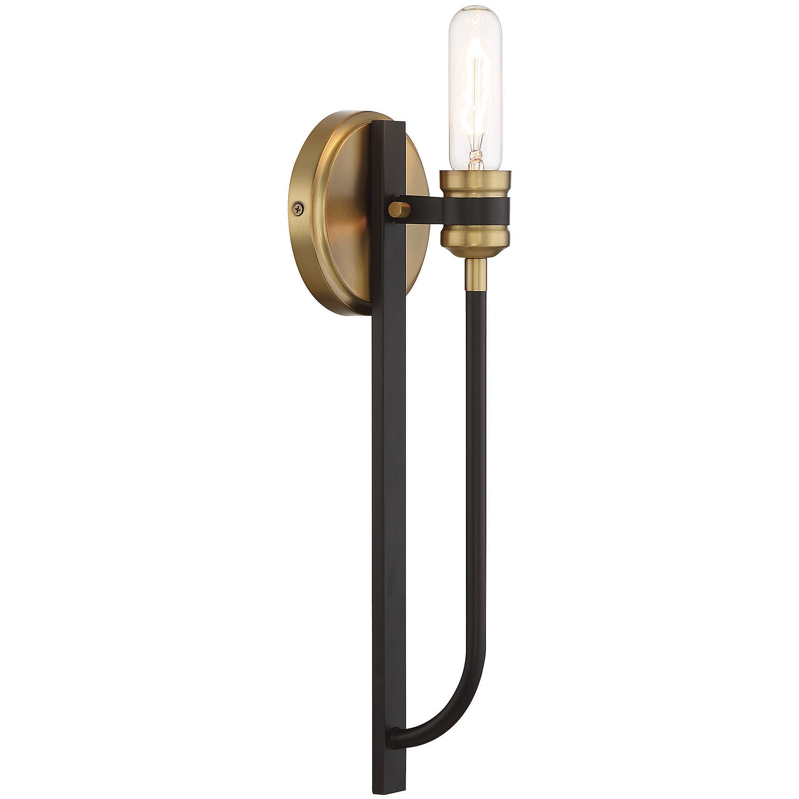 Kenyon 1 Light 5 inch Bronze with Brass Accents Wall Sconce Wall Light, Essentials