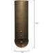 Olympic 1 Light 5 inch Antique Brass Wall Sconce Wall Light