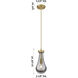 Downtown Urban Owego 1 Light 5.13 inch Champagne Bronze Pendant Ceiling Light in Seedy