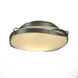 Flora 2 Light 13.9 inch Vintage Platinum Flush Mount Ceiling Light