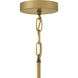 Becca 8 Light 18 inch Heritage Brass Pendant Ceiling Light