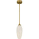 Burnett LED 5 inch Brushed Gold Mini Pendant Ceiling Light