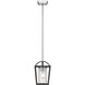 Mercer 1 Light 7 inch Matte Black/Chrome Pendant Ceiling Light