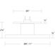 Twist-N-Lite LED 8 inch White Semi-Flush Mount Ceiling Light