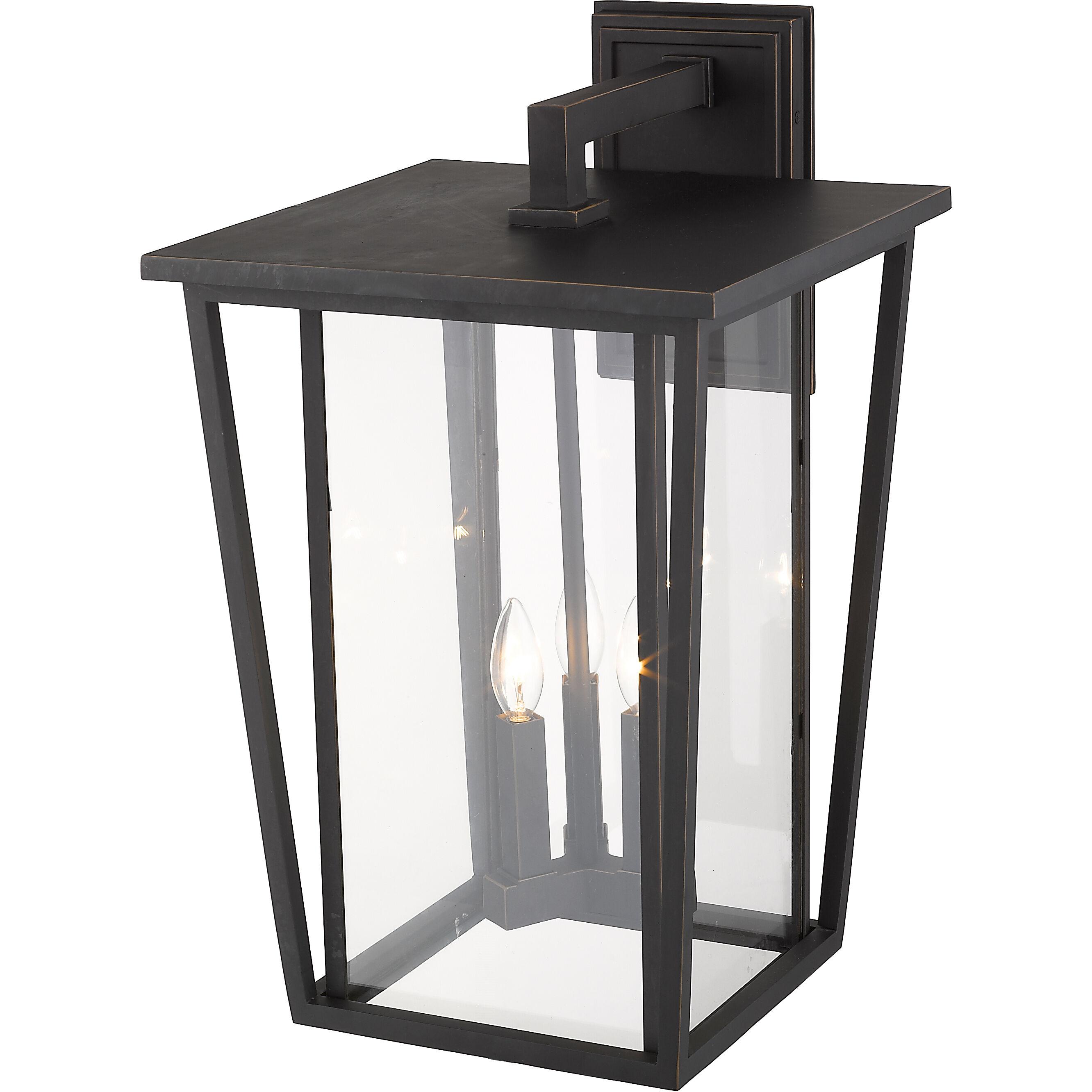 Seoul 3 Light 22.75 inch Oil Rubbed Bronze Outdoor Wall Light