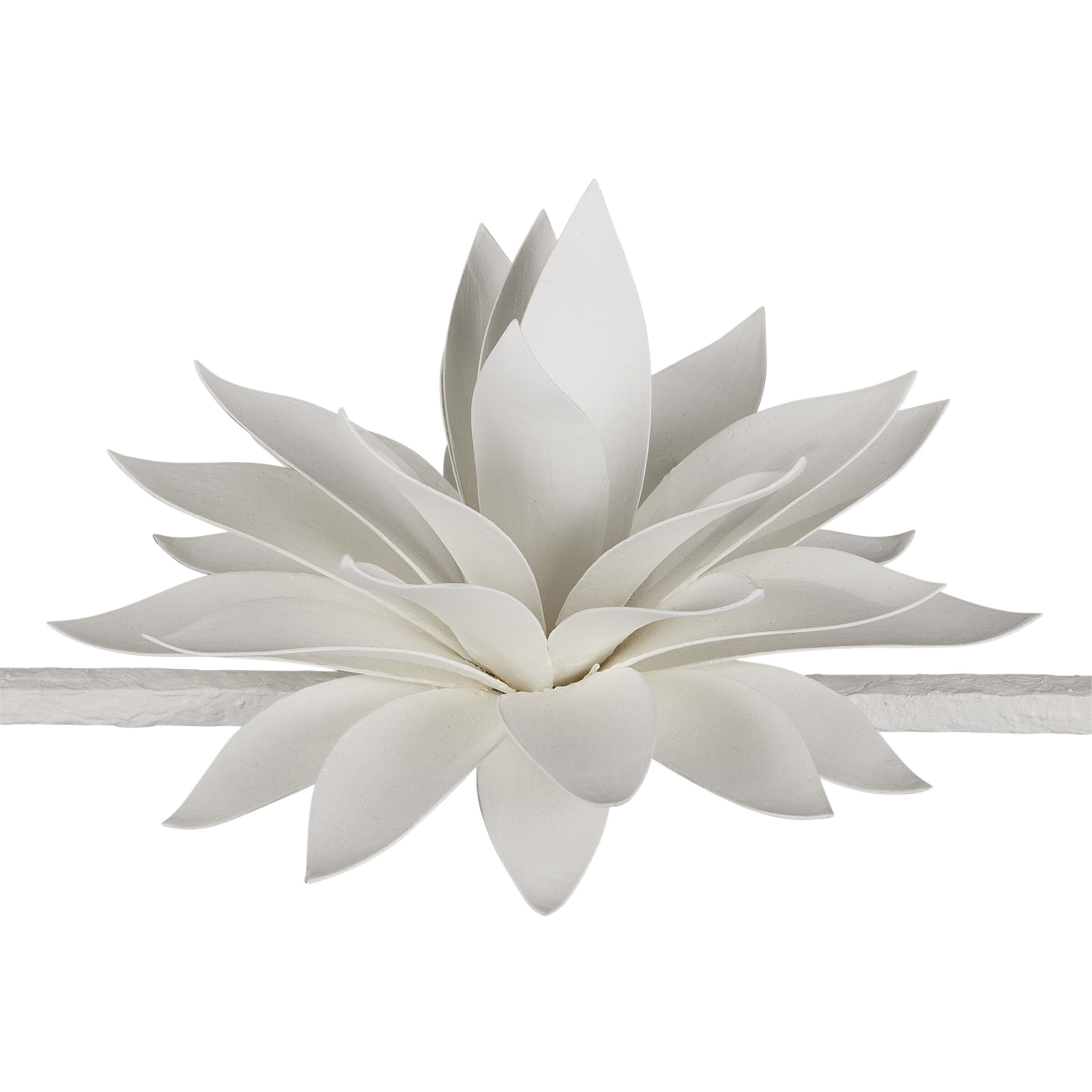 Sisalana 50.25 inch Yeso Blanco and Mirror Console Table, Marjorie Skouras Collection