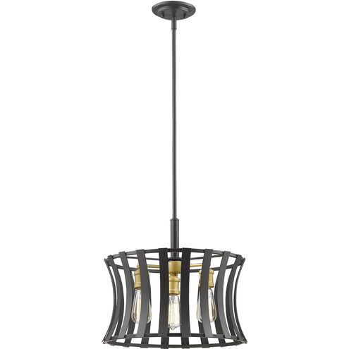 Geist 3 Light 16.5 inch Bronze Gold Pendant Ceiling Light