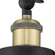 Franklin Restoration Chatham 1 Light 7 inch Black Antique Brass Sconce Wall Light