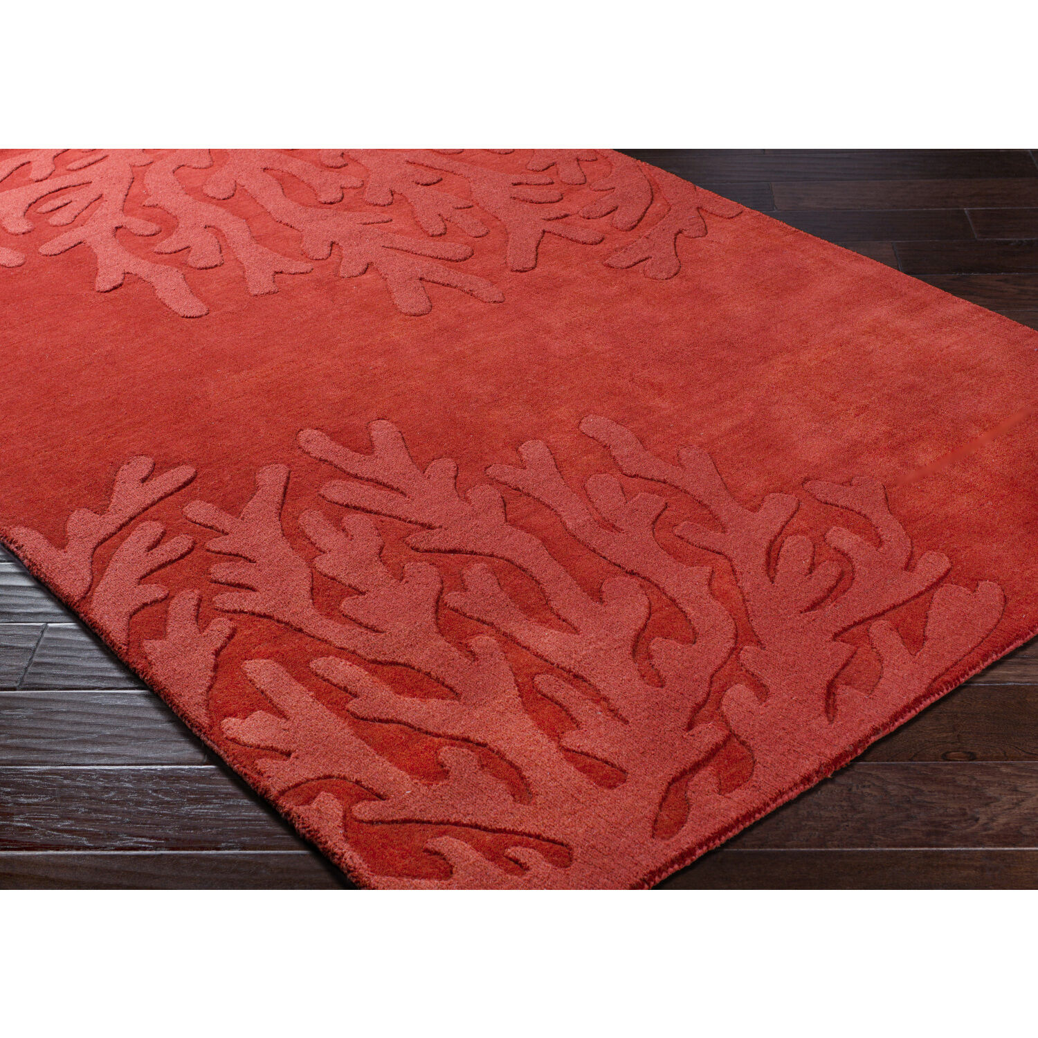 Mystique 132 X 96 inch Rust Handmade Rug, Rectangle
