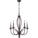 Medford 5 Light 26 inch Oil Rubbed Bronze Chandelier Ceiling Light