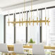 Dragonswatch LED 48 inch Satin Gold Island/Pool Table Light Ceiling Light