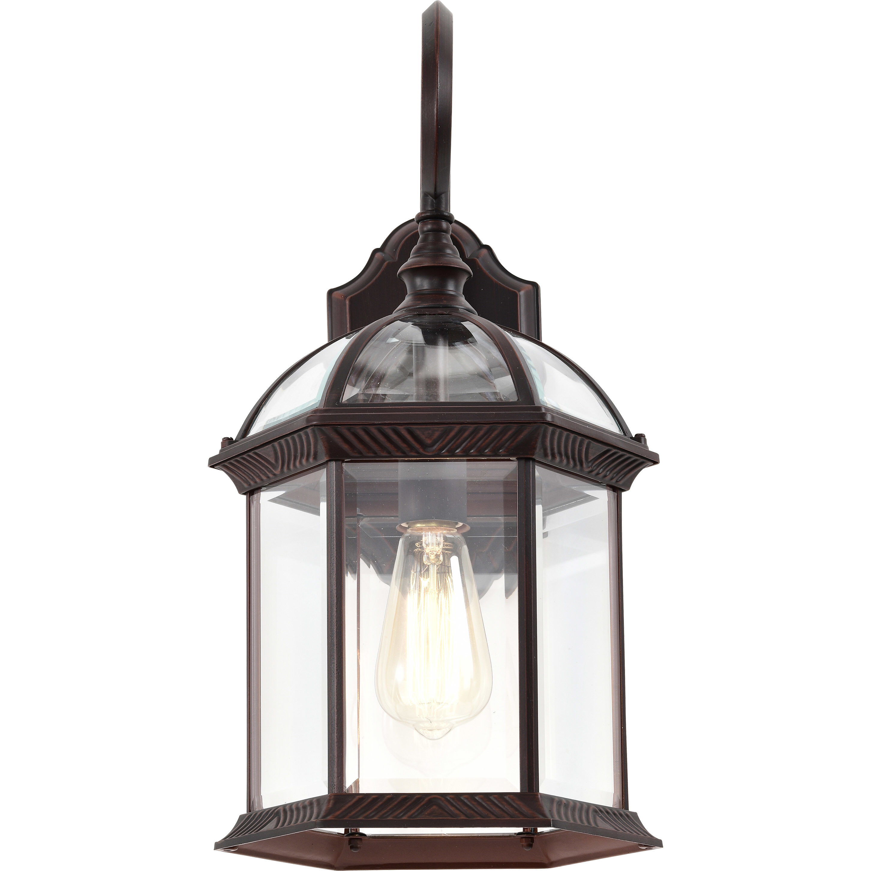 Boxwood 1 Light 19 inch Rustic Bronze Outdoor Wall Lantern