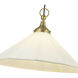 Alora Mood Ellen 1 Light 20 inch Brushed Gold Pendant Ceiling Light in Brushed Gold and White Linen