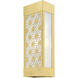 Berkeley 2 Light 17 inch Satin Gold Outdoor Sconce