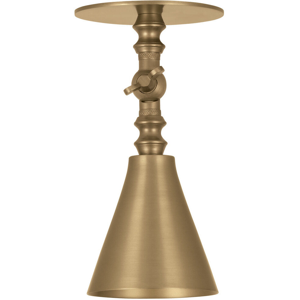 Necessity 1 Light 4.25 inch Patina Brass Flush Mount Ceiling Light