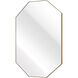 Teddy 31.75 X 22.25 inch Brass with Mirror Wall Mirror