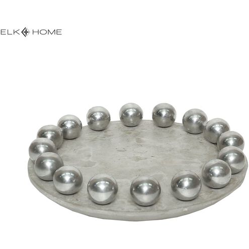 Ball Waxed Concrete with Aluminum Tray