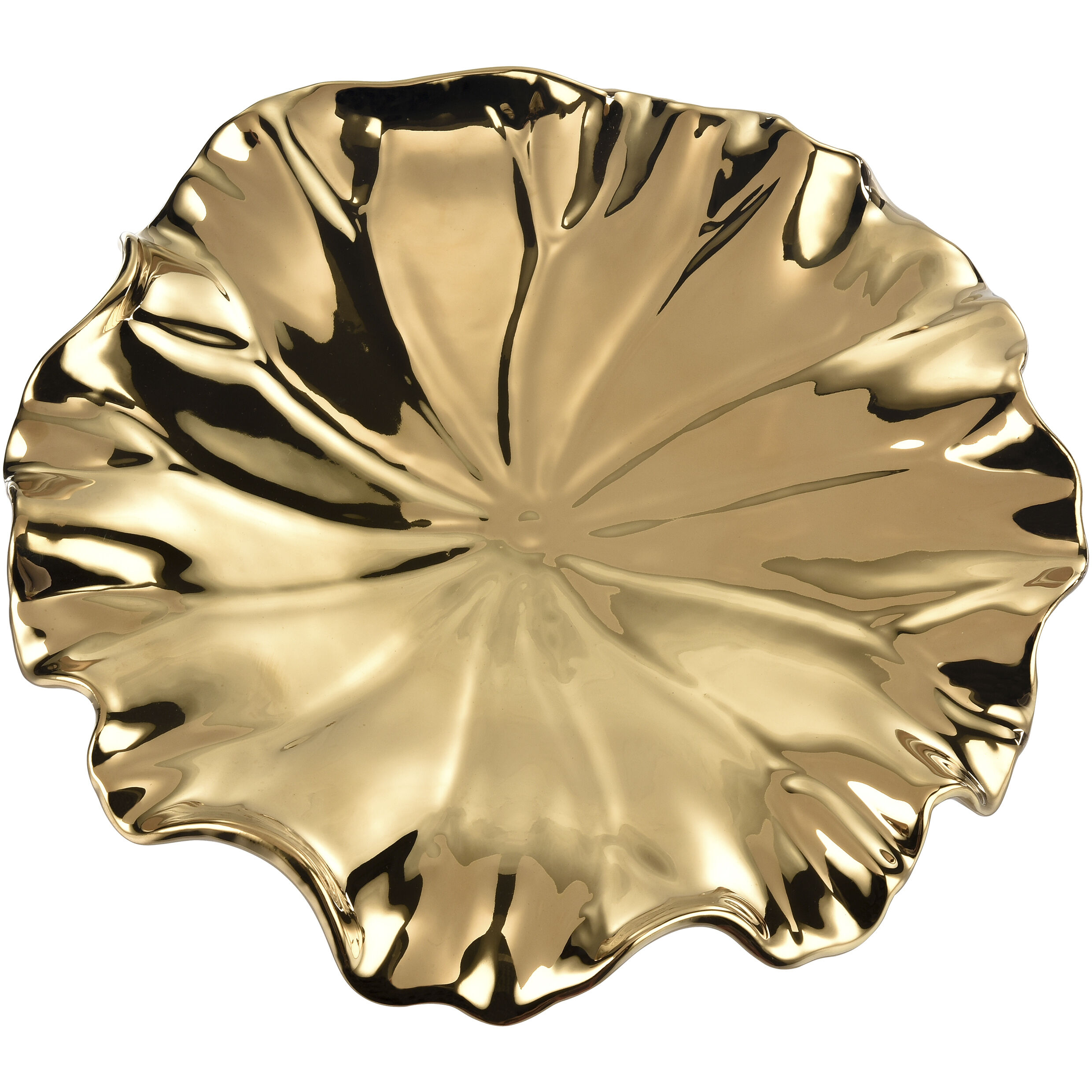 Petal Gold Dimensional Wall Art, Set of 4