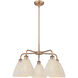 Ballston Bristol Natural 5 Light 26 inch Antique Copper Chandelier Ceiling Light