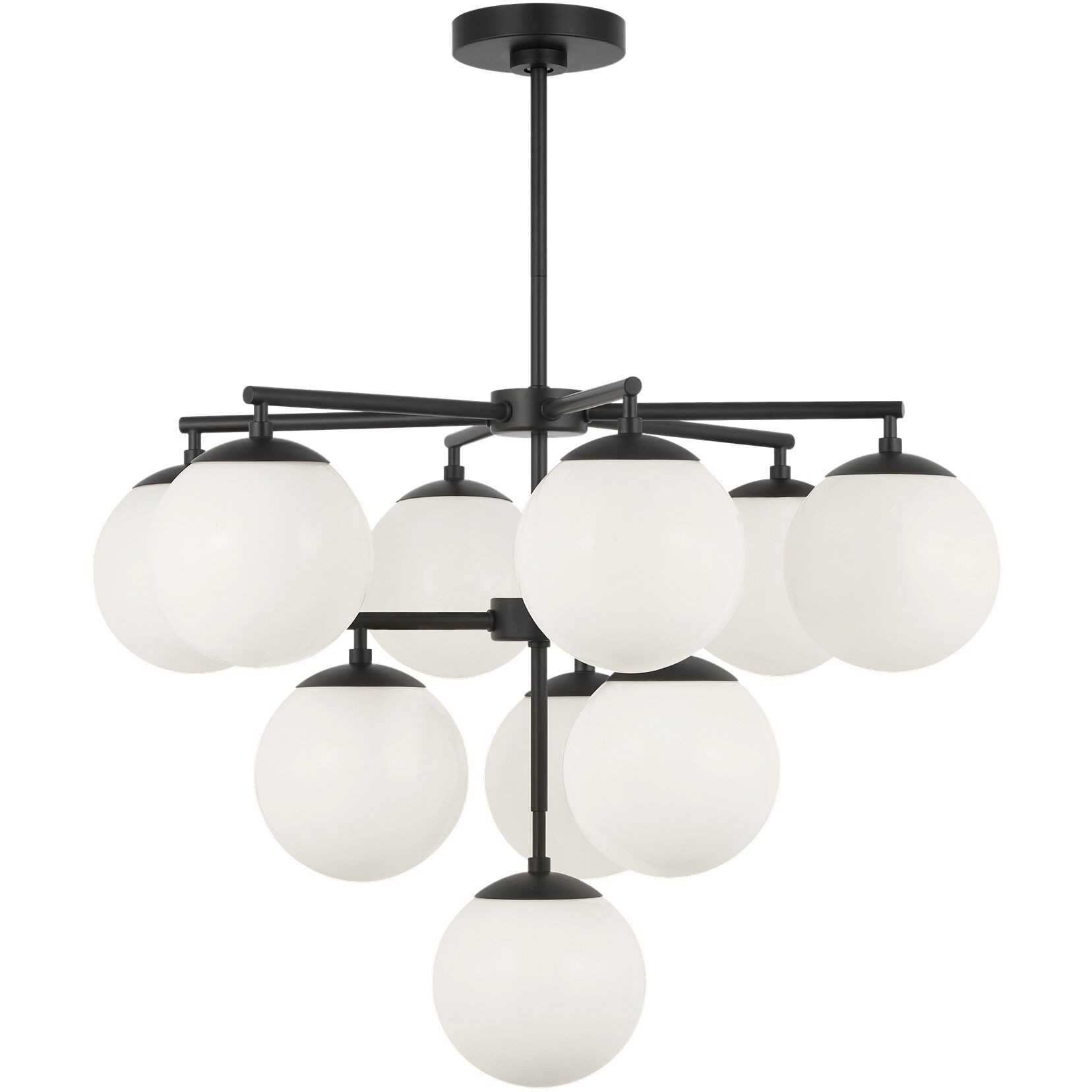 Nube LED 26 inch Midnight Black Chandelier Ceiling Light