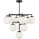 Nube LED 26 inch Midnight Black Chandelier Ceiling Light
