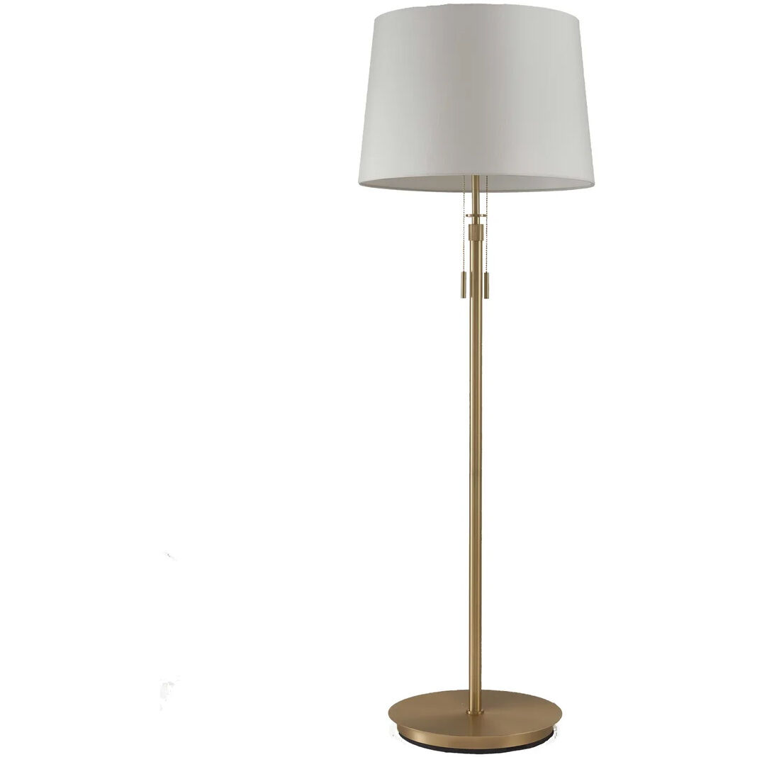 X6 71 inch 100 watt Satin Brass Floor Lamp Portable Light
