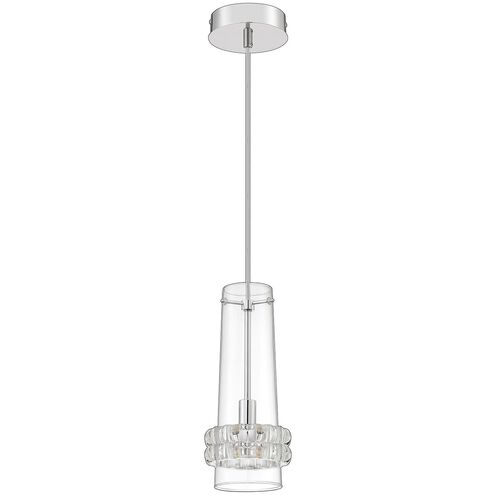 Cloe 1 Light 5.1 inch Chrome Pendant Ceiling Light