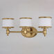 Carlisle LED 22 inch Natural Brass Bathroom Light Wall Light