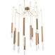 Axis XL LED 11 inch Novel Brass Swag Multi-Pendant Ceiling Light