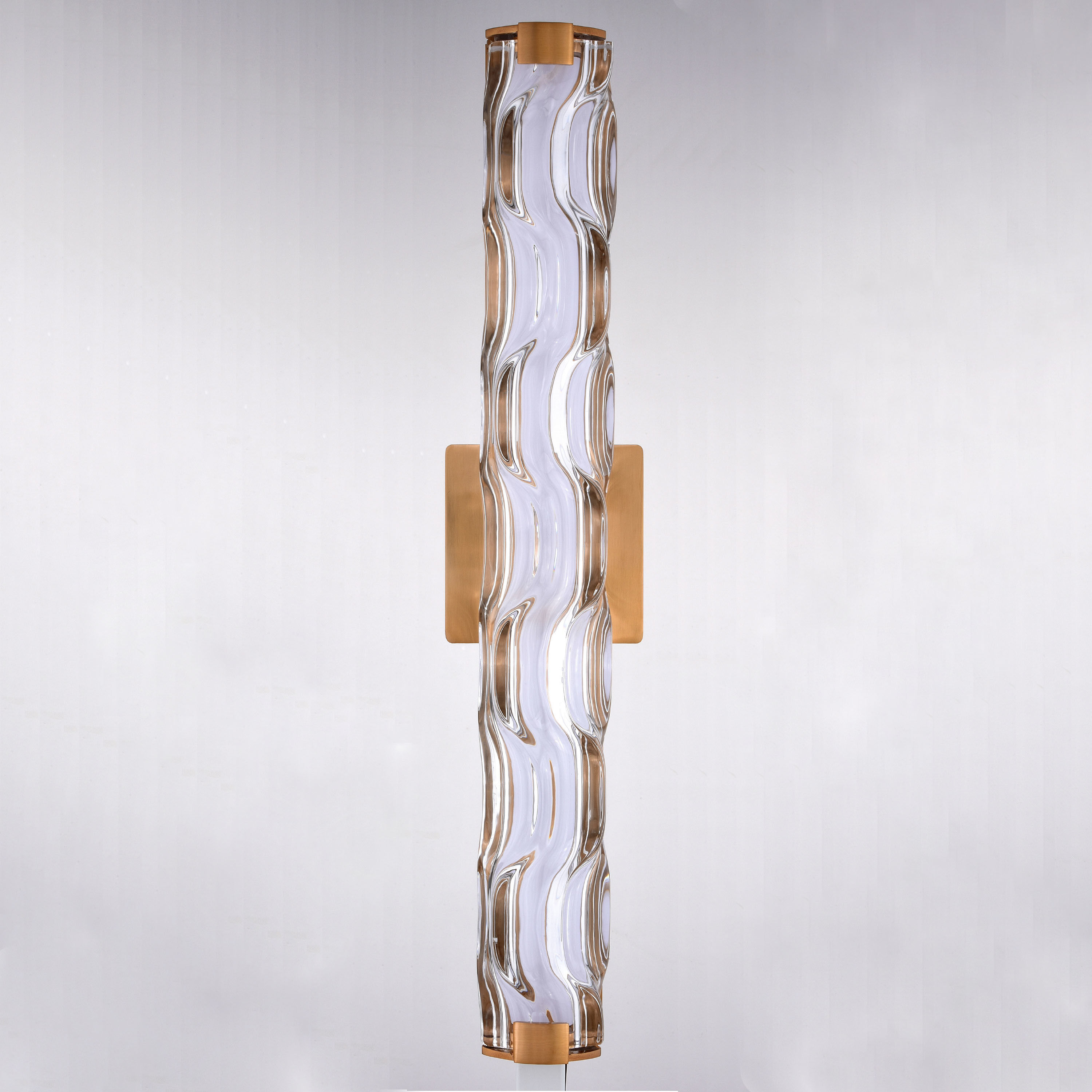 Marseille LED 24 inch Natural Brass Bathroom Light Wall Light