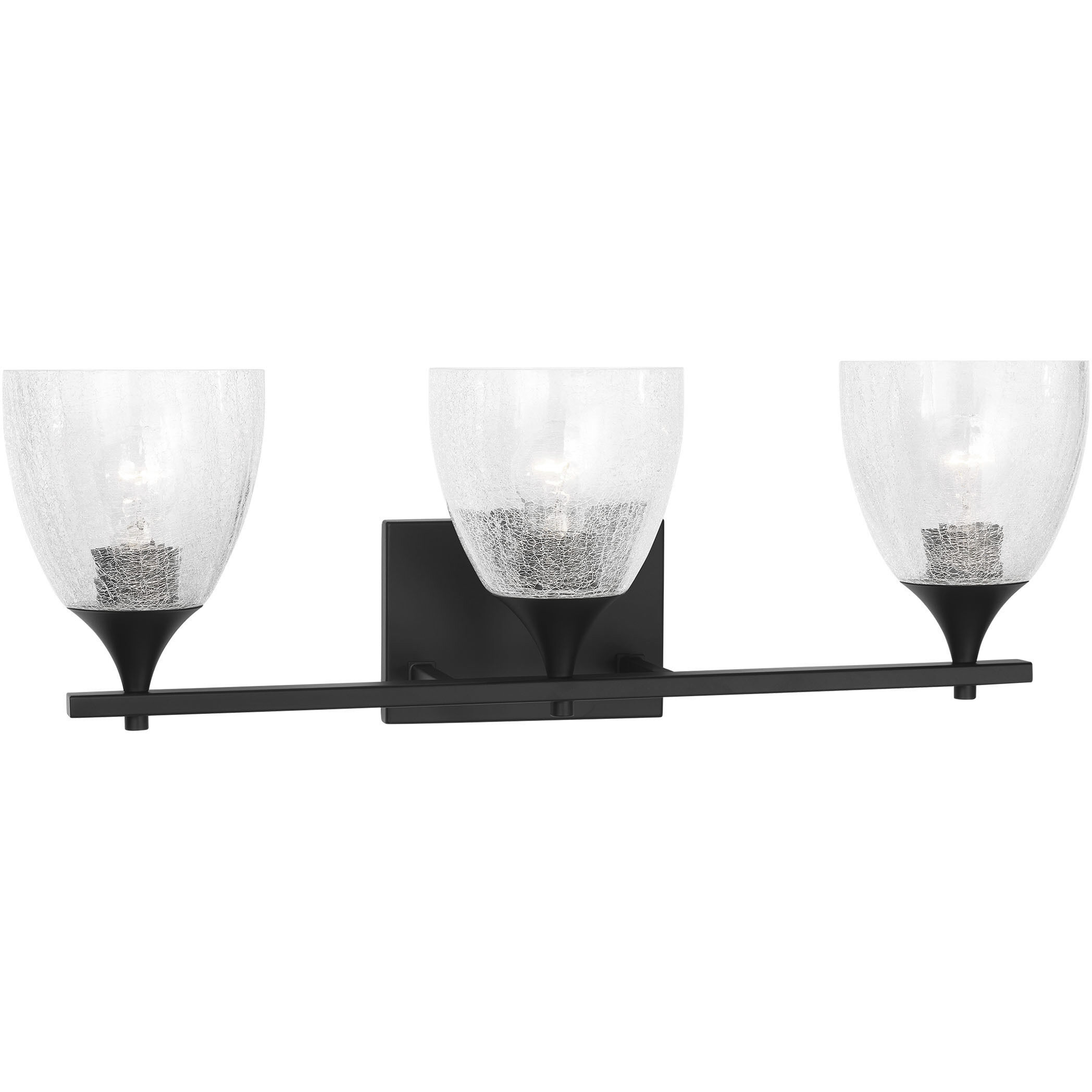 Drew & Jonathan Toffino 3 Light 26 inch Midnight Black Vanity Light Wall Light