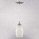 Milano 1 Light 4.75 inch Satin Nickel Mini Pendant Ceiling Light