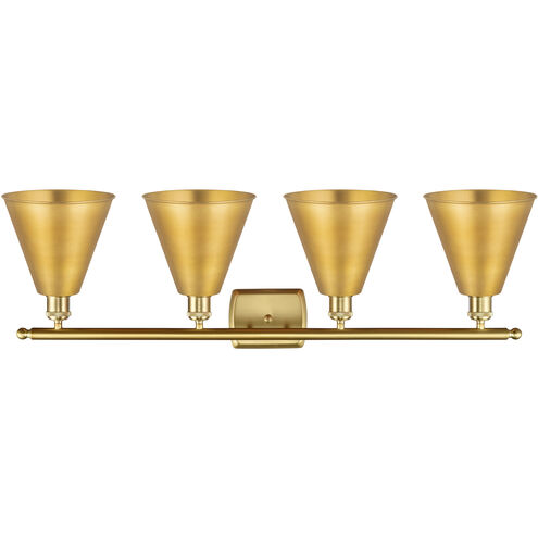 Ballston Cone LED 38 inch Satin Gold Bath Vanity Light Wall Light