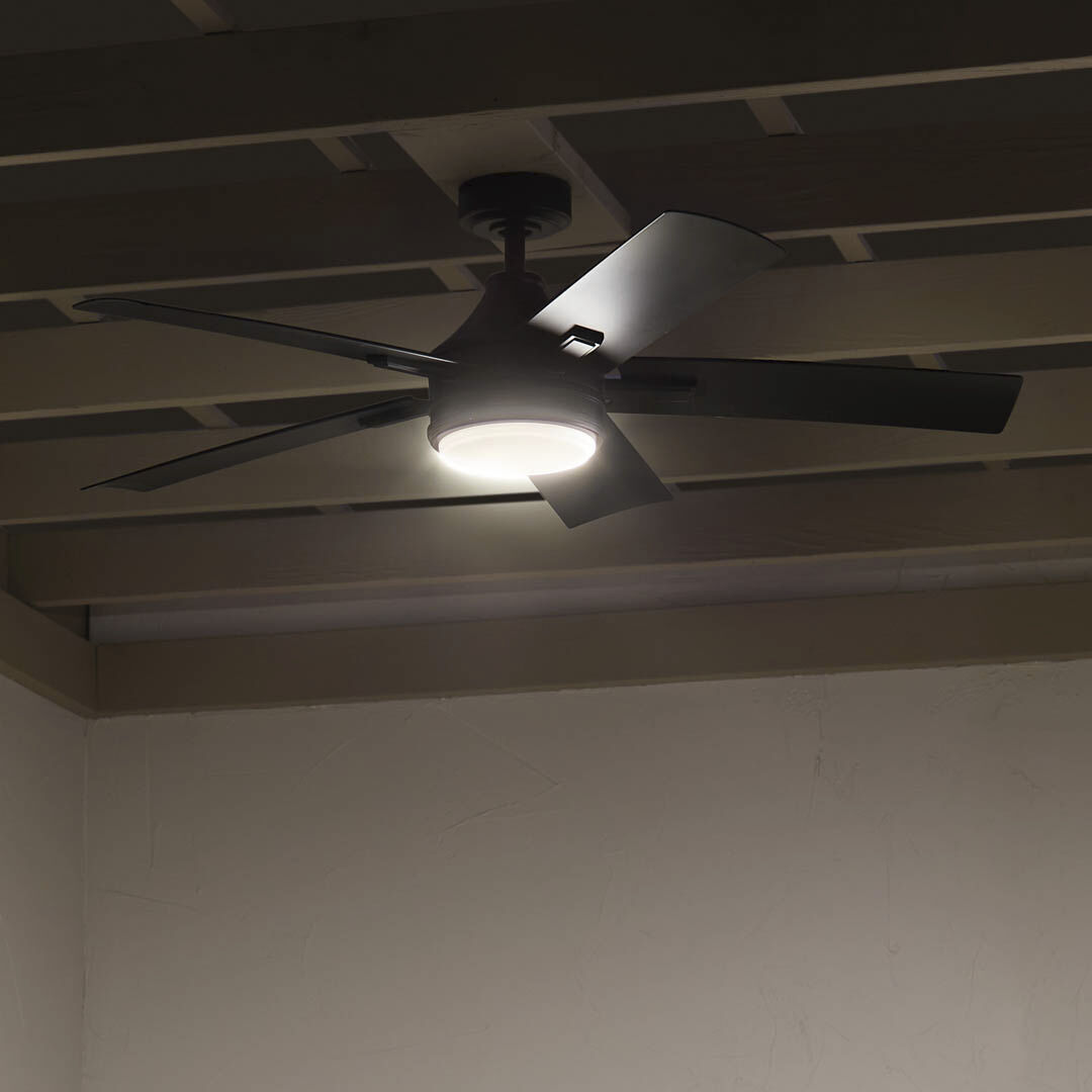 Kichler 310126SBK Tide 52 inch Satin Black with Weathered