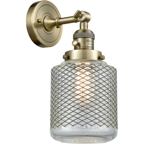 Franklin Restoration Stanton LED 6 inch Antique Brass Sconce Wall Light, Franklin Restoration