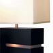 Zen 20 inch 100 watt Dark Brown and Brushed Nickel Table Lamp Portable Light