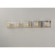 Gem 5 Light 39 inch Polished Chrome Bath Vanity Wall Light in Silver