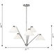 Werley 5 Light 30.38 inch Brushed Nickel Chandelier Ceiling Light, Large