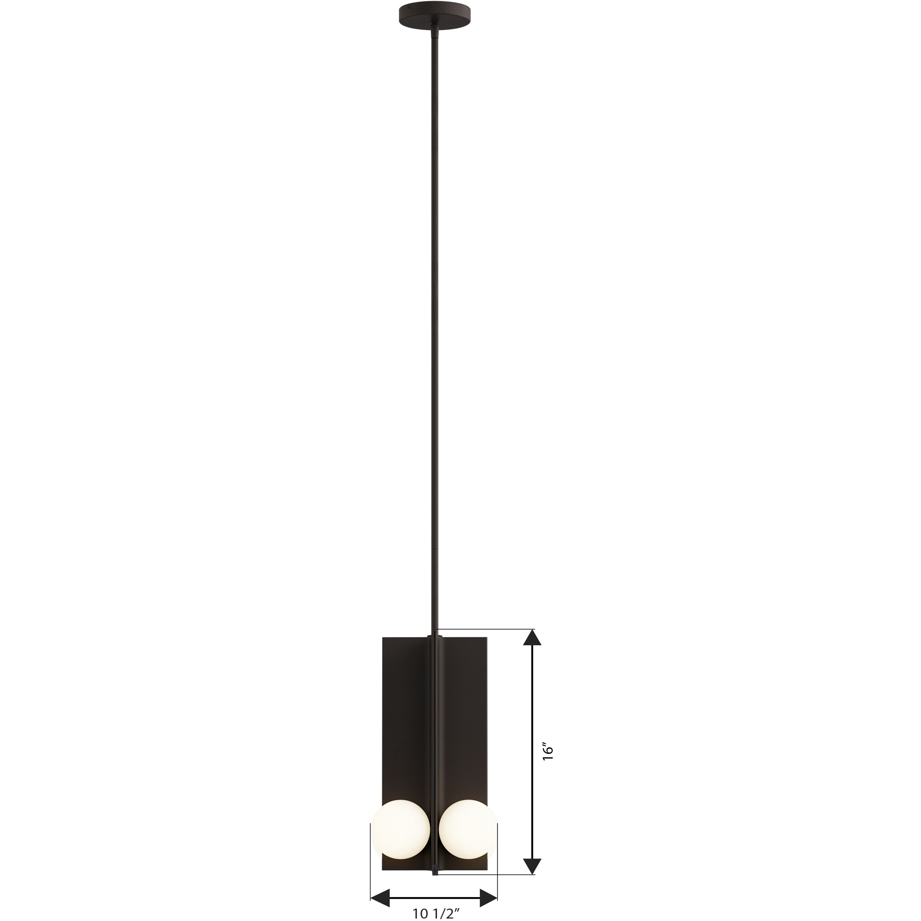 Vestra LED 10.5 inch Dark Bronze Pendant Ceiling Light