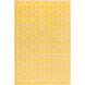 Keystone 108 X 72 inch Yellow and Neutral Area Rug, Wool