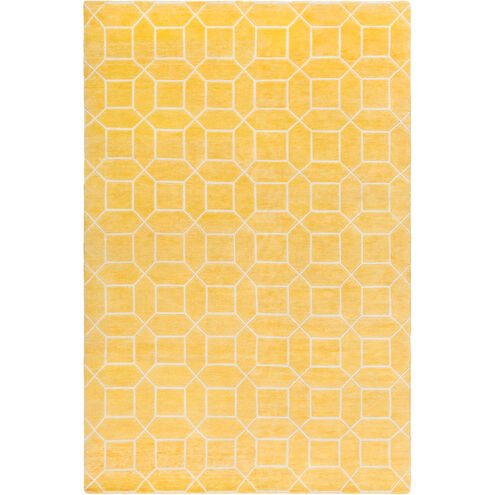 Keystone 108 X 72 inch Yellow and Neutral Area Rug, Wool