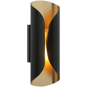 Ripcurl 2 Light 4.75 inch Matte Black Wall Sconce Wall Light