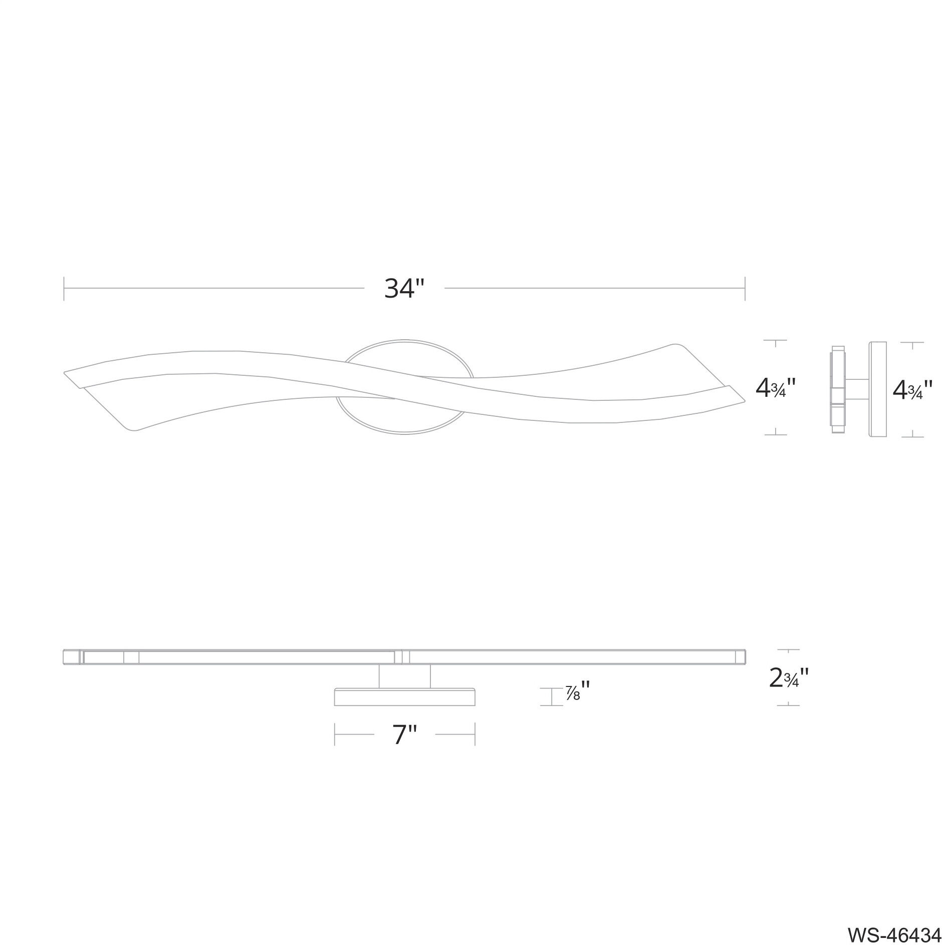 Ascot 1 Light 34 inch Aged Brass Bath Vanity Light Wall Light