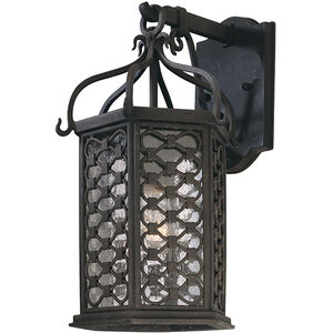 Los Olivos 1 Light 15.25 inch Old Iron Outdoor Wall Sconce