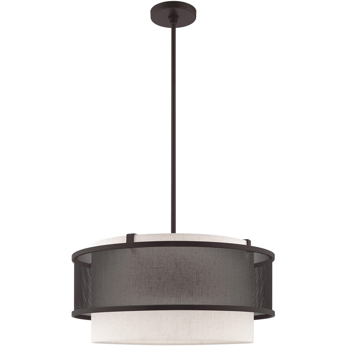 Braddock 4 Light 20 inch Bronze Pendant Chandelier Ceiling Light