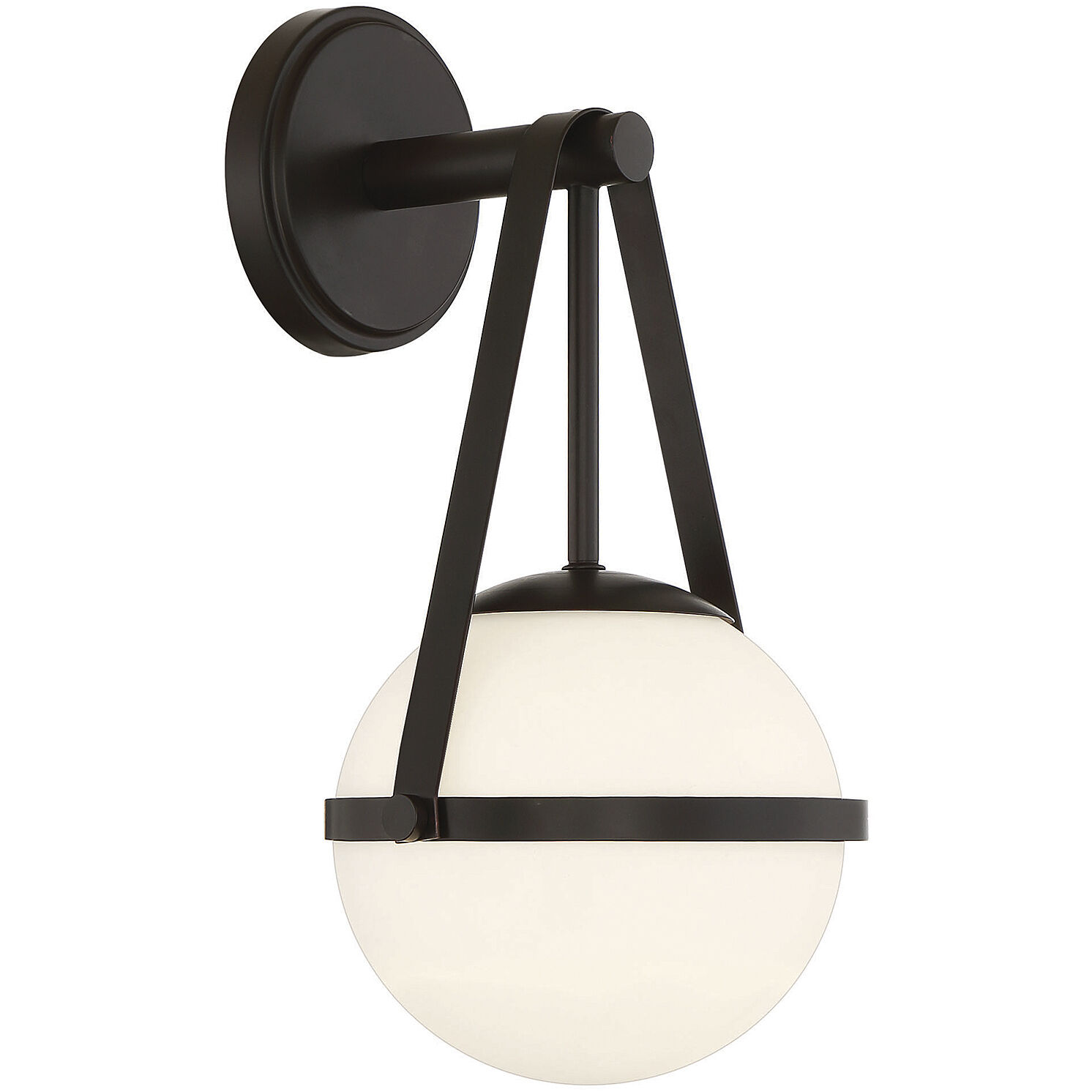 Polson 1 Light 8 inch Matte Black Wall Sconce Wall Light, Essentials