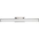 Signature 1 Light 36 inch Brushed Steel Vanity Light Wall Light, Large