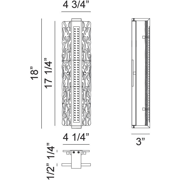 Niagara LED 5.1 inch Chrome Bath Vanity Light Wall Light