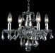 Rococo 4 Light 15 inch Silver Shade Dining Chandelier Ceiling Light