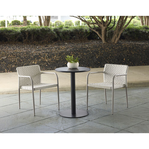 Costello 30 X 23.5 inch Black Outdoor Bistro Table